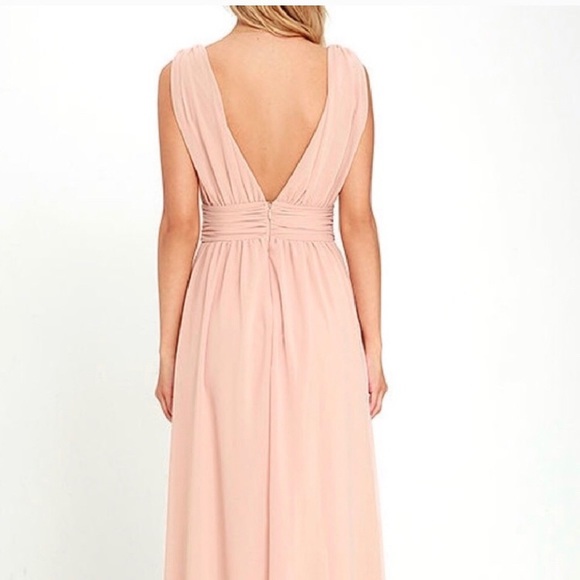 NWT! Lulus heavenly hues dress in Medium blush - Picture 2 of 4